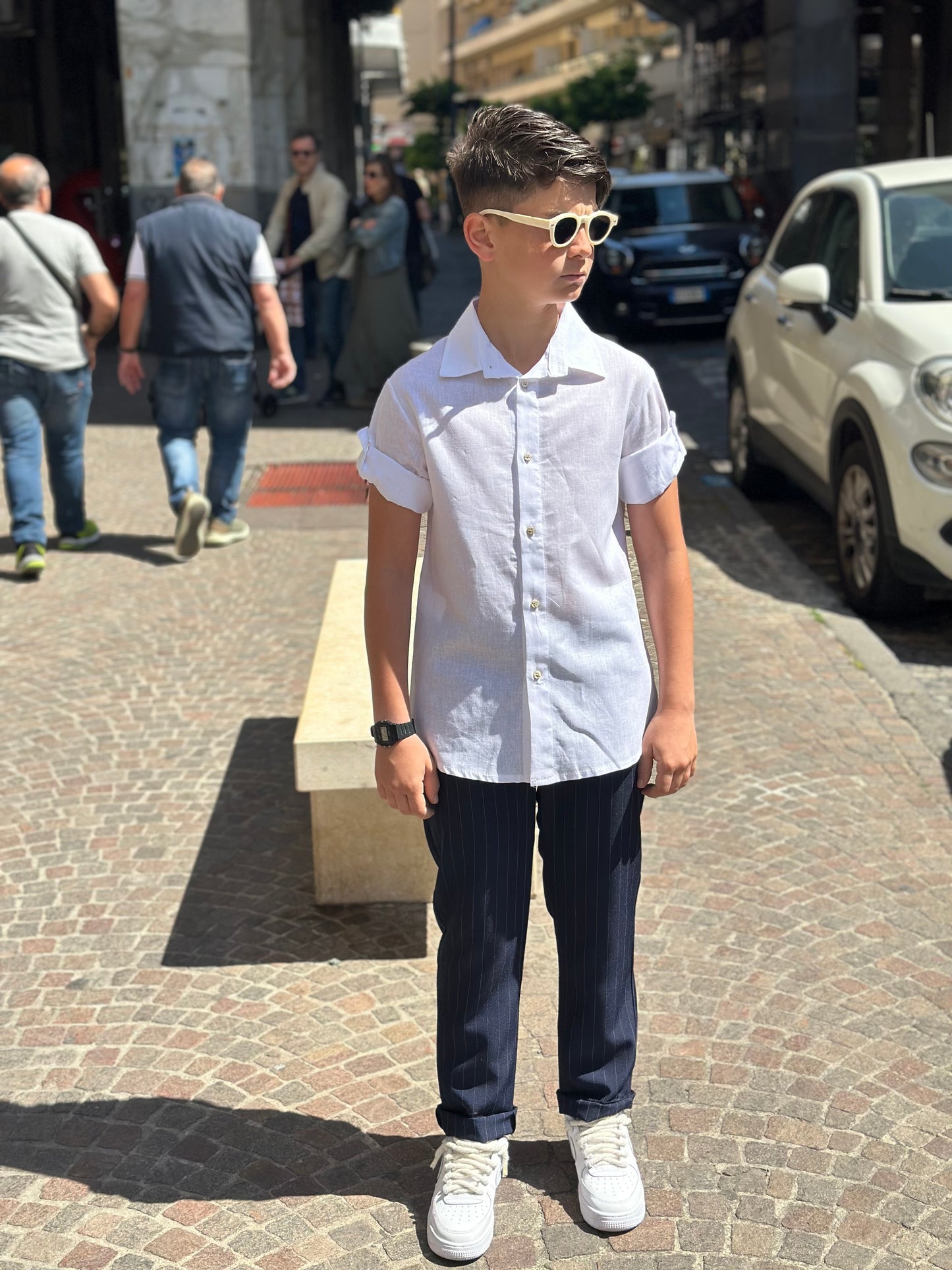 COORDINATO GESSATO LINO