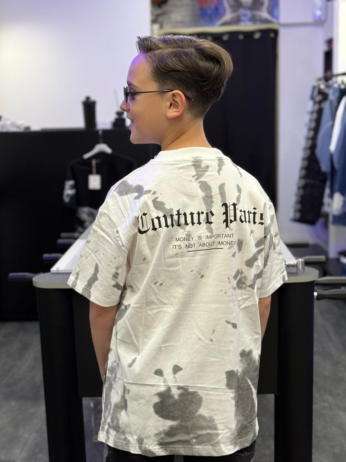 T-shirt stampa con Brillantini