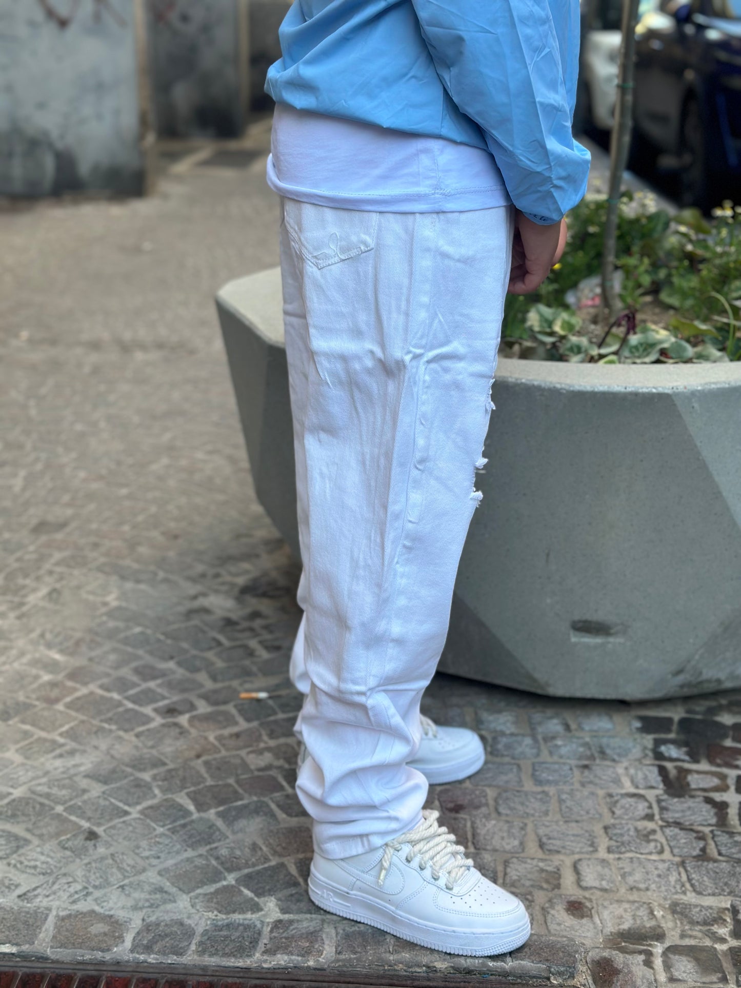 JEANS REGULAR BIANCO
