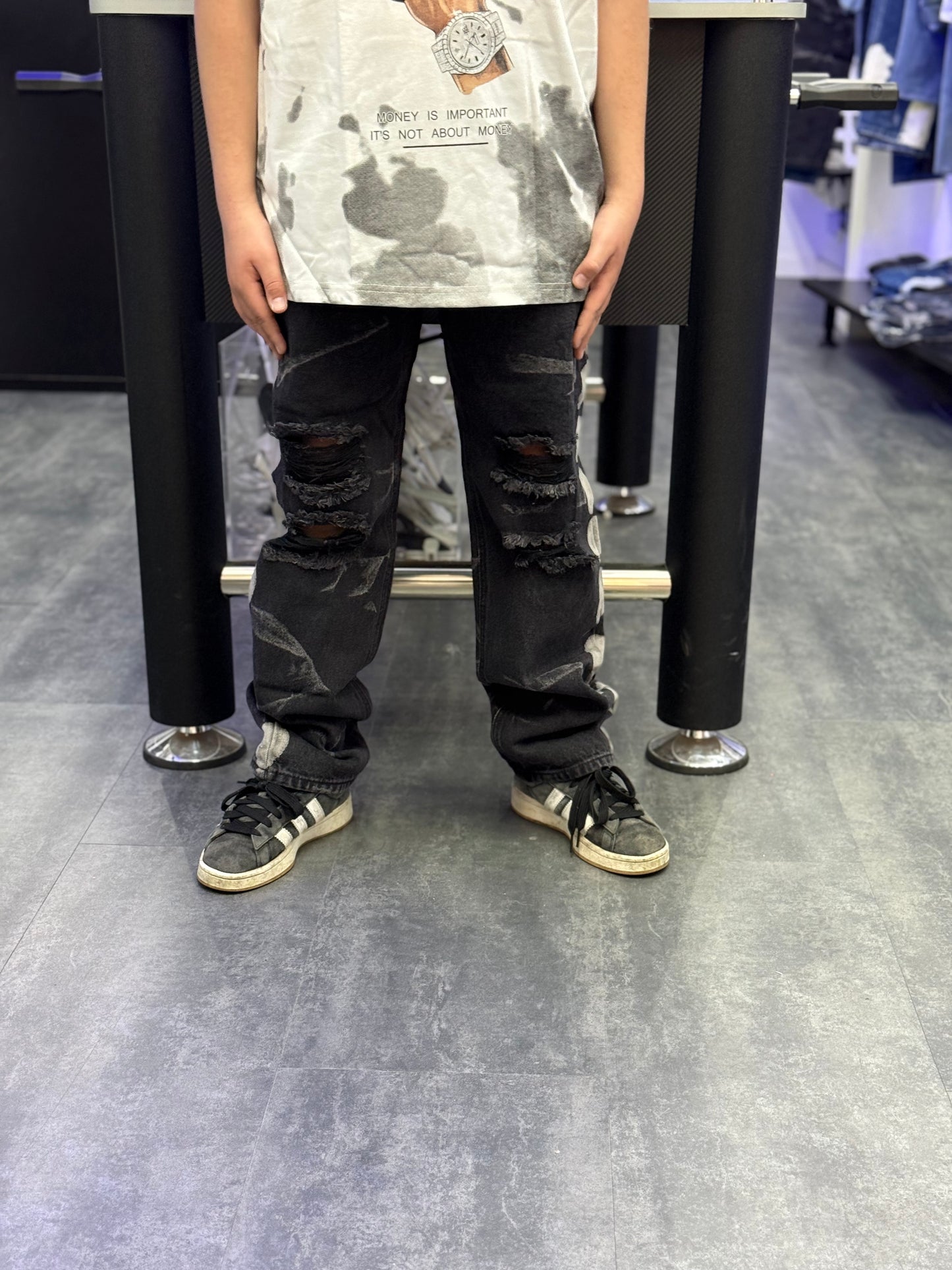 Baggy sfumato black