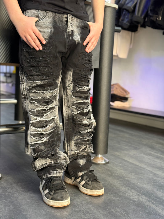 Jeans destroyed black