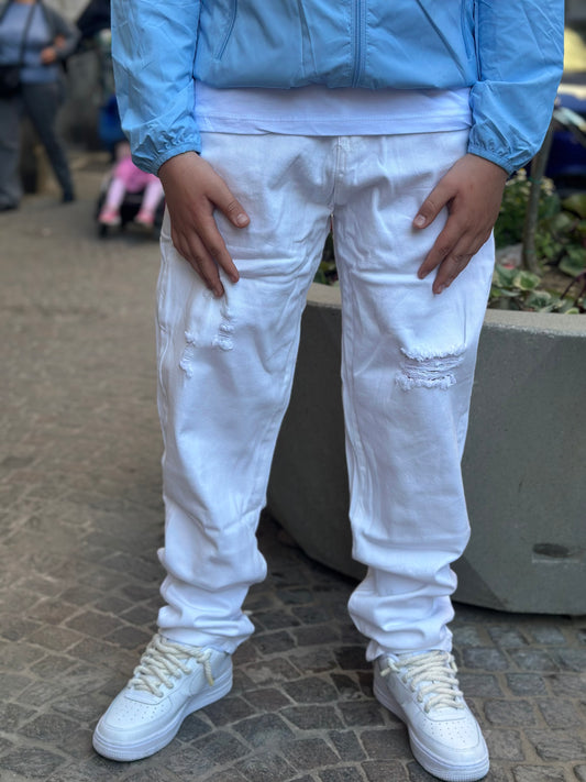 JEANS REGULAR BIANCO