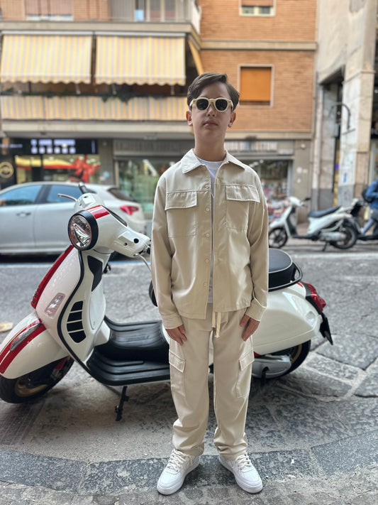 Coordinato cargo beige
