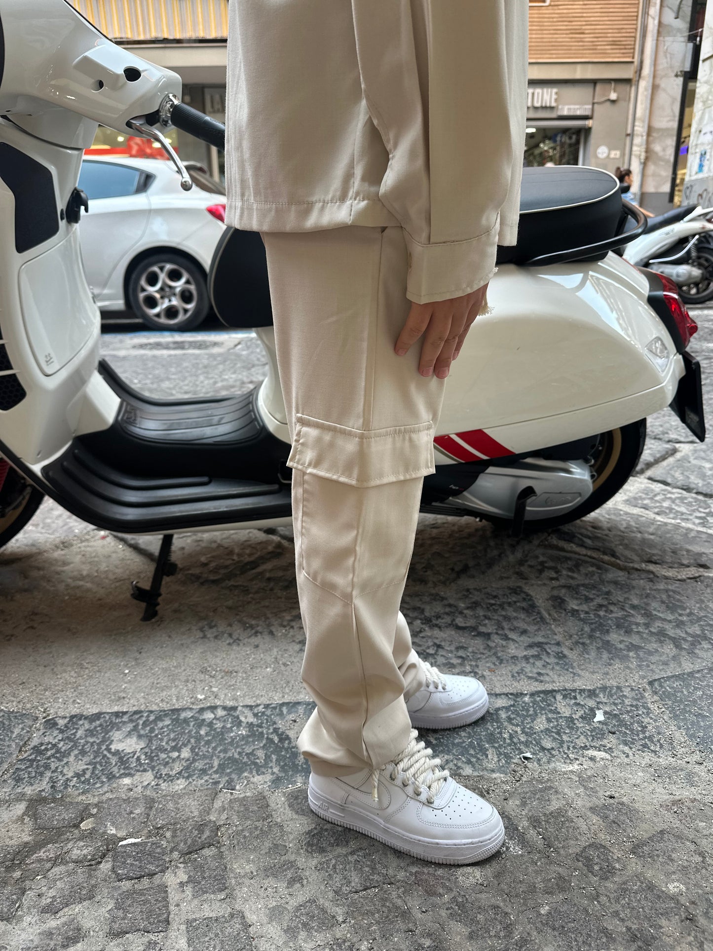 Coordinato cargo beige